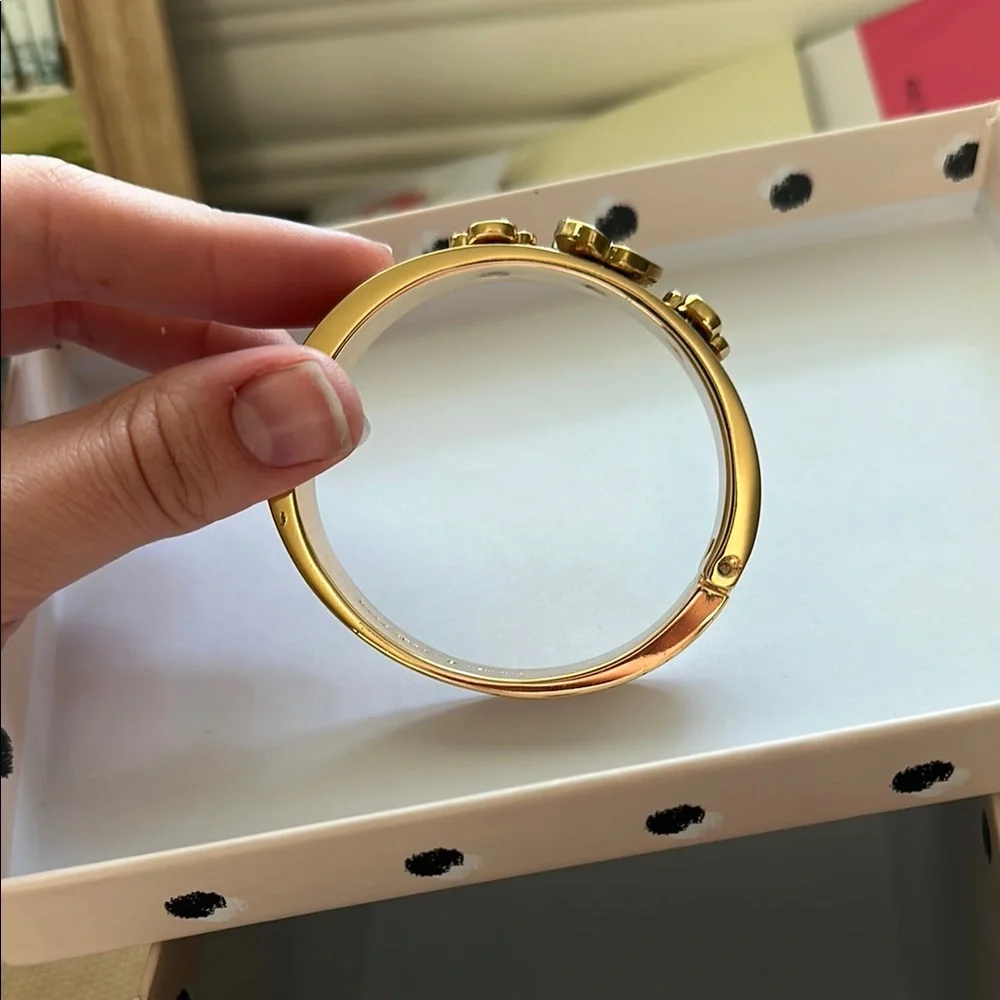 Kate Spade Gold and Pink Gemstone Bracelet - Picture 4 of 11
